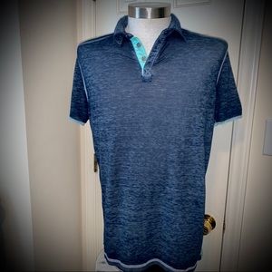 Buckle Black Short Sleeve Polo - Ultra Thin Sz Med